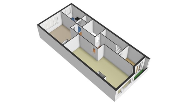 Floorplan - Mathenesserweg 79A02, 3027 HJ Rotterdam